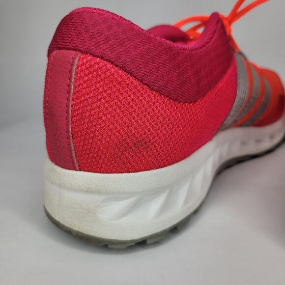 ADIDAS Falcon Elite 2 Pink Neon Orange Running Shoes Women's Size 9.5 - Picture 4 of 11